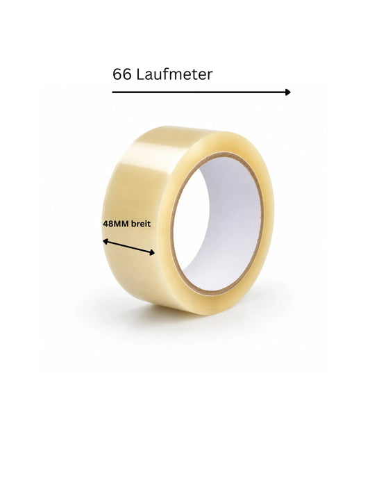 Klebeband transparent Low Noise 48 mm x 66 m | 36 Rollen – Paketband B2B
