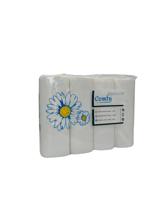 Küchenrolle 3-Lagig 8x4 32Rollen Gastronomie 2-Lagig schnell