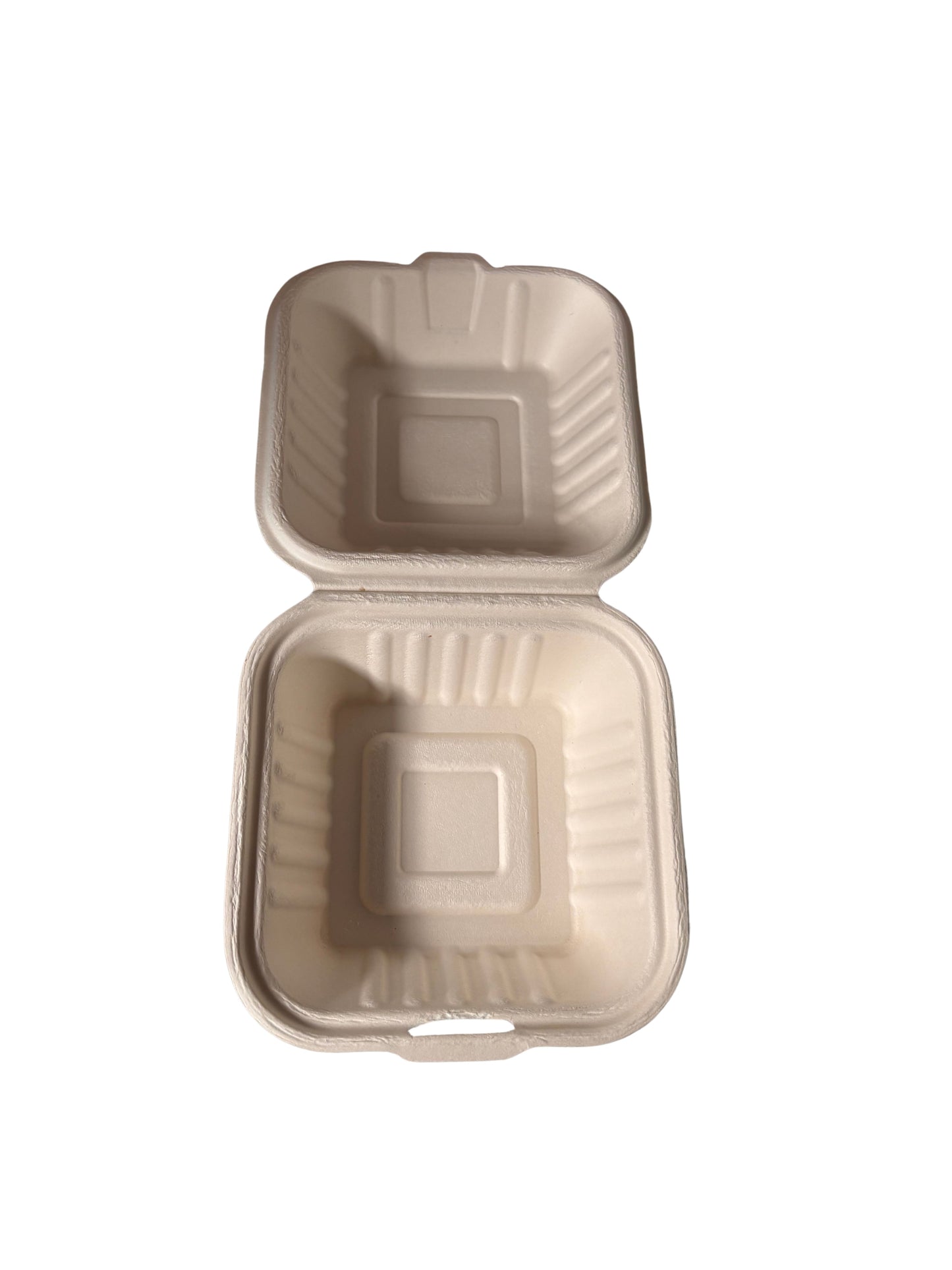 Hamburgerbox IP6 aus Bagasse Zuckerrohr umweltfreundlich