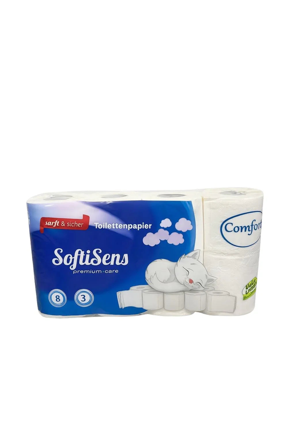 1 Palette Toilettenpapier 33Beutel 3-lagig 150 Blatt hochweiß 2112 Rollen