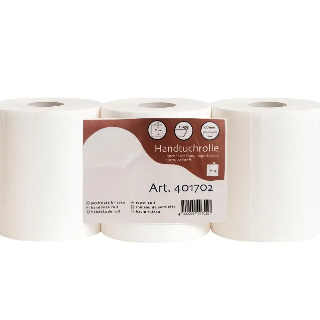 Palette 40x Handtuchrolle 1-lagig 300 m – 100 % Zellstoff, 240 Rollen