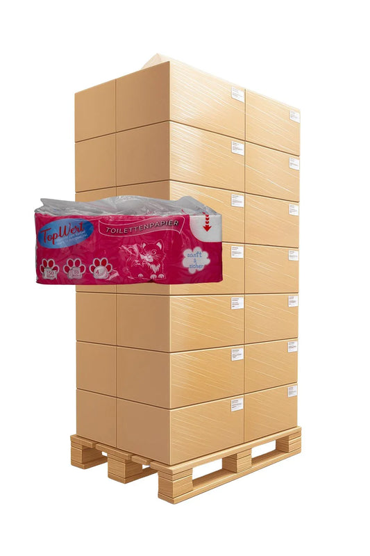 4-lagiges Premium-WC-Papier – 1.540 Rollen auf Palette
