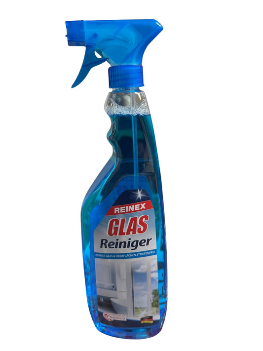 Glasreiniger 12 x 1 Liter mit Sprühpistole | Reinex Profi-Glasreiniger