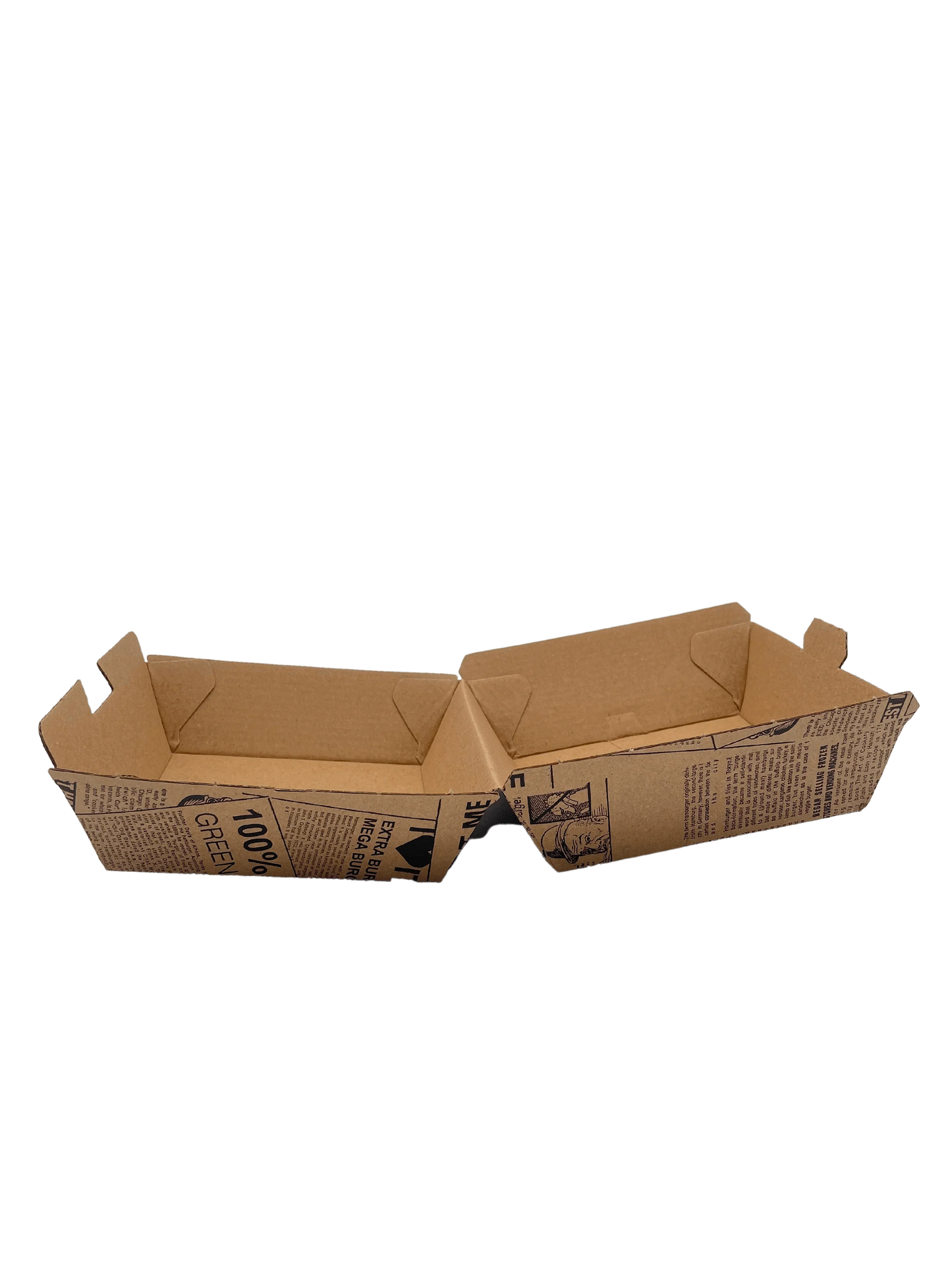 Hamburgerbox Newspaperstil