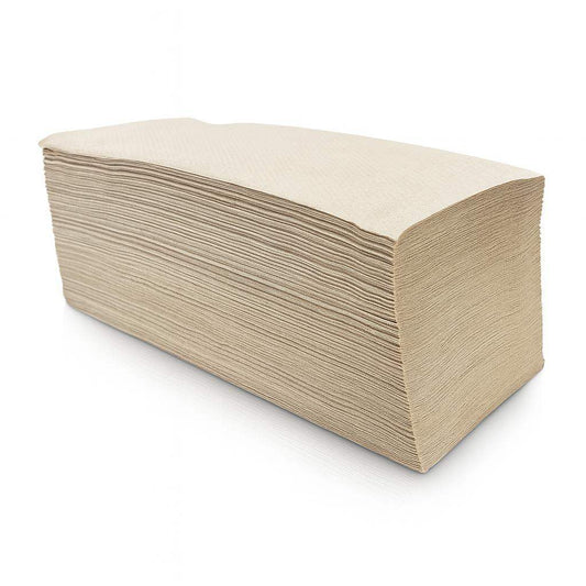 Papierhandtuch Handtuchpapier 25x23cm Z Fold Grau/Braun 5000Blatt.