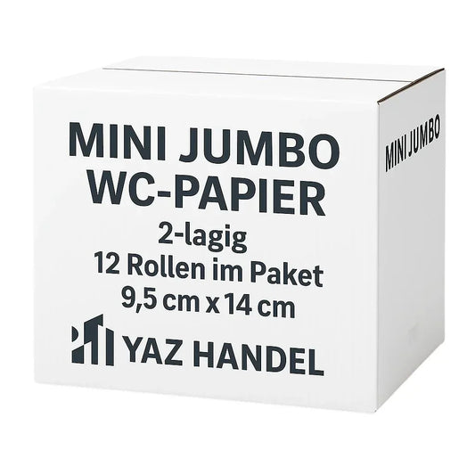 Mini Jumbo Toilettenpapier 2-lagig – 170 m, Ø 19,5 cm