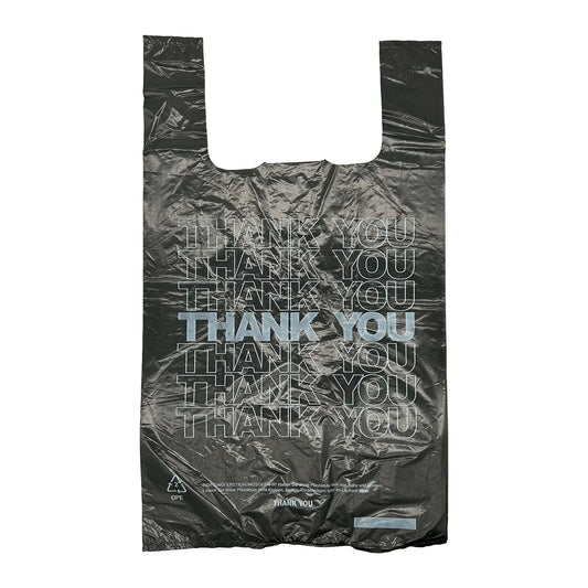 Schwarze Plastiktüte