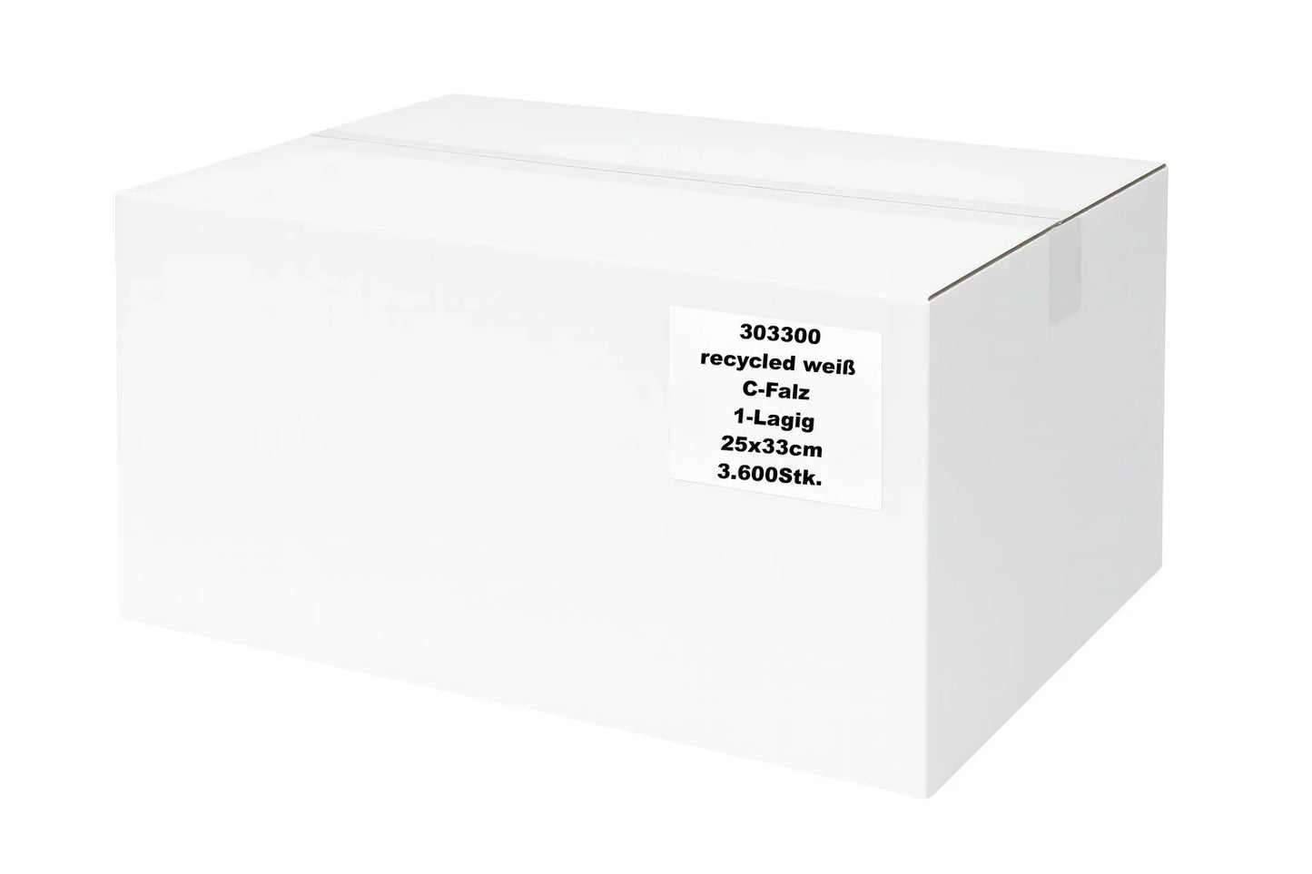 C-Falz Handtuchpapier 1-lagig Recycling | 3.600 Blatt | 25×33 cm