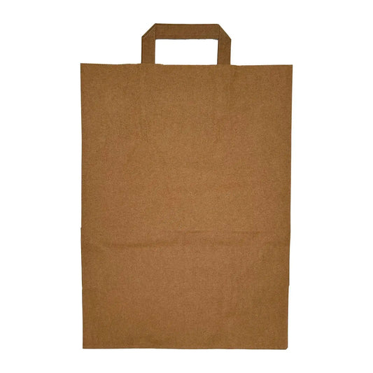 Papiertragetasche aus Kraftpapier Braun – Nachhaltig & Stabil (26+17x25 cm)