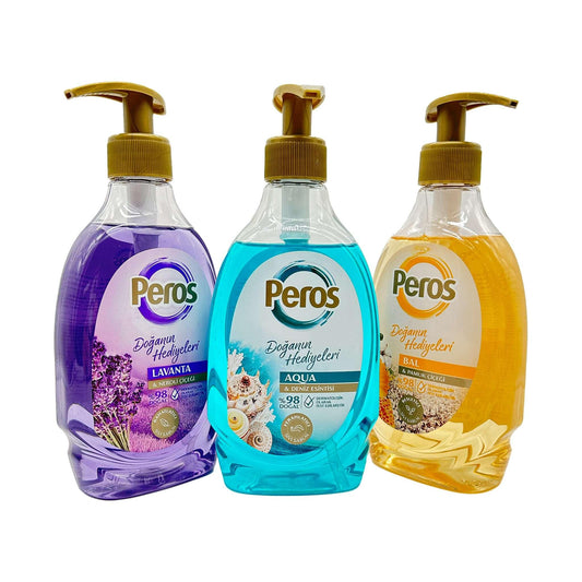 Peros Flüssigseife 12Stk. 375ml ca. 400gr. Hygiene verschiedene Sorten.