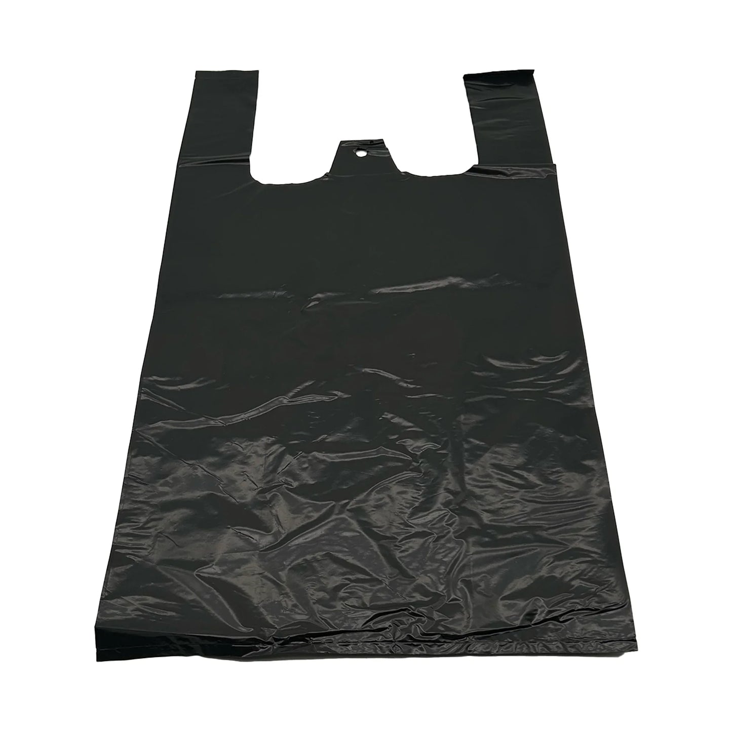 schwarze Einkaufstüte - Plastiktüte