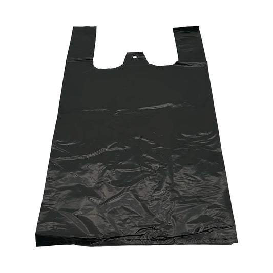 schwarze Einkaufstüte - Plastiktüte