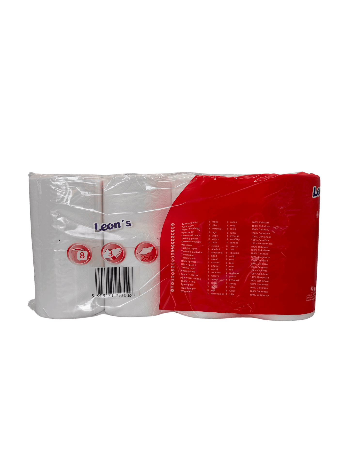 Toilettenpapier 3-lagig, 64 Rollen WC Papier, 250 Blatt Klopapier