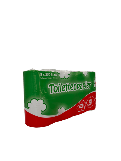 Toilettenpapier 2-lagig, 64 Rollen 250 Blatt