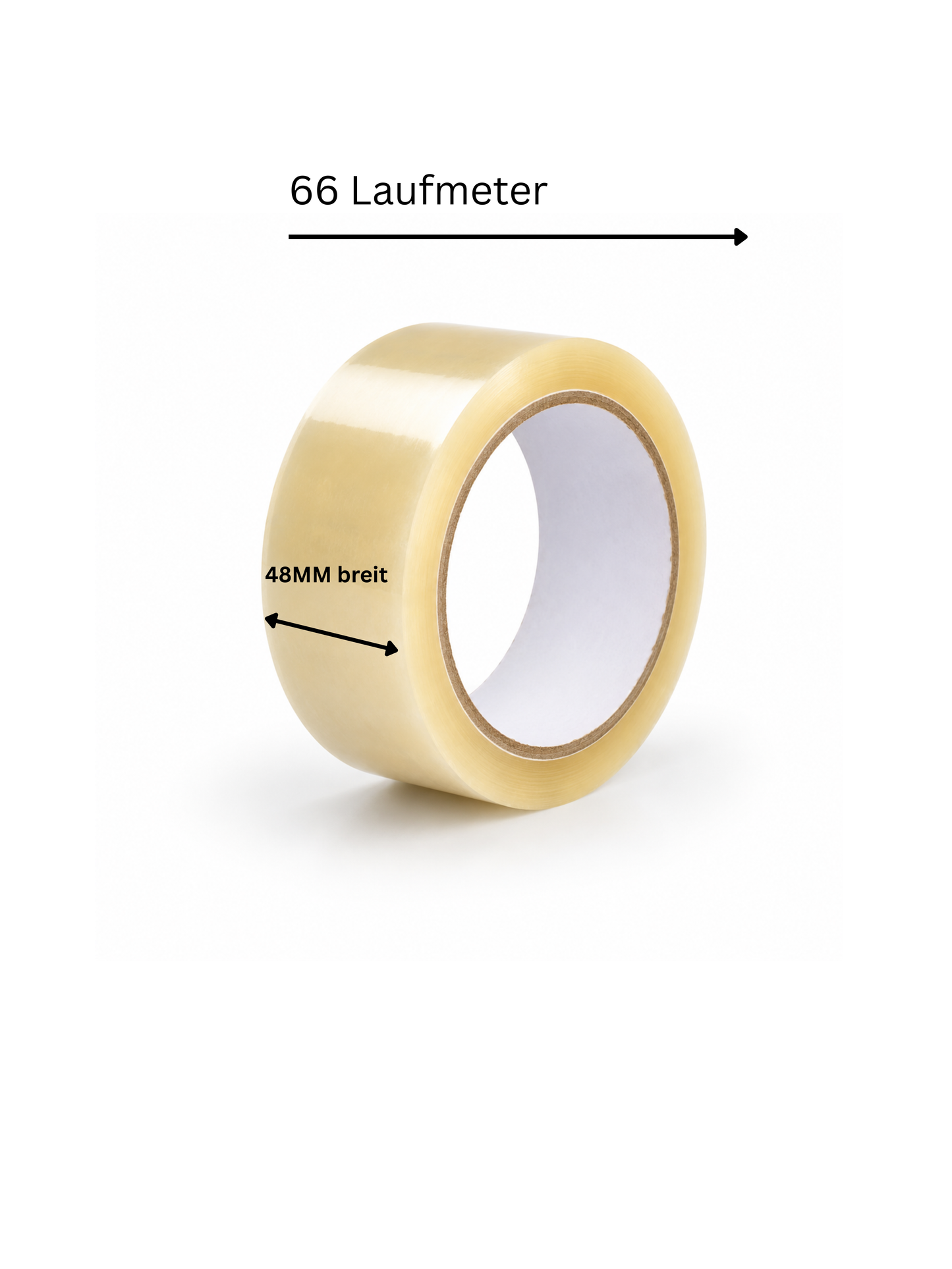 Klebeband transparent Low Noise 48 mm x 66 m | 36 Rollen – Paketband B2B