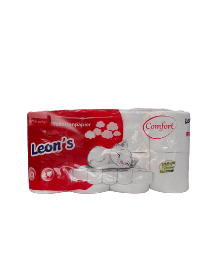 Toilettenpapier 3-lagig, 64 Rollen WC Papier, 250 Blatt Klopapier