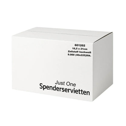 Just One Spenderservietten 2-lagig | 9.000 Stück für Gastronomie