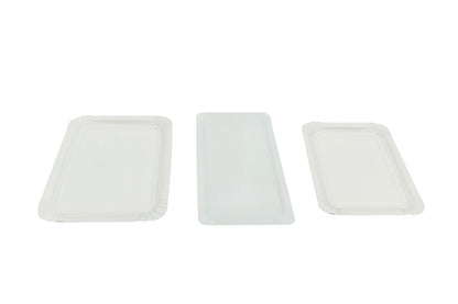 Nachhaltige rechteckige Pappteller in Weiß – umweltfreundlich & praktisch für jeden Anlass