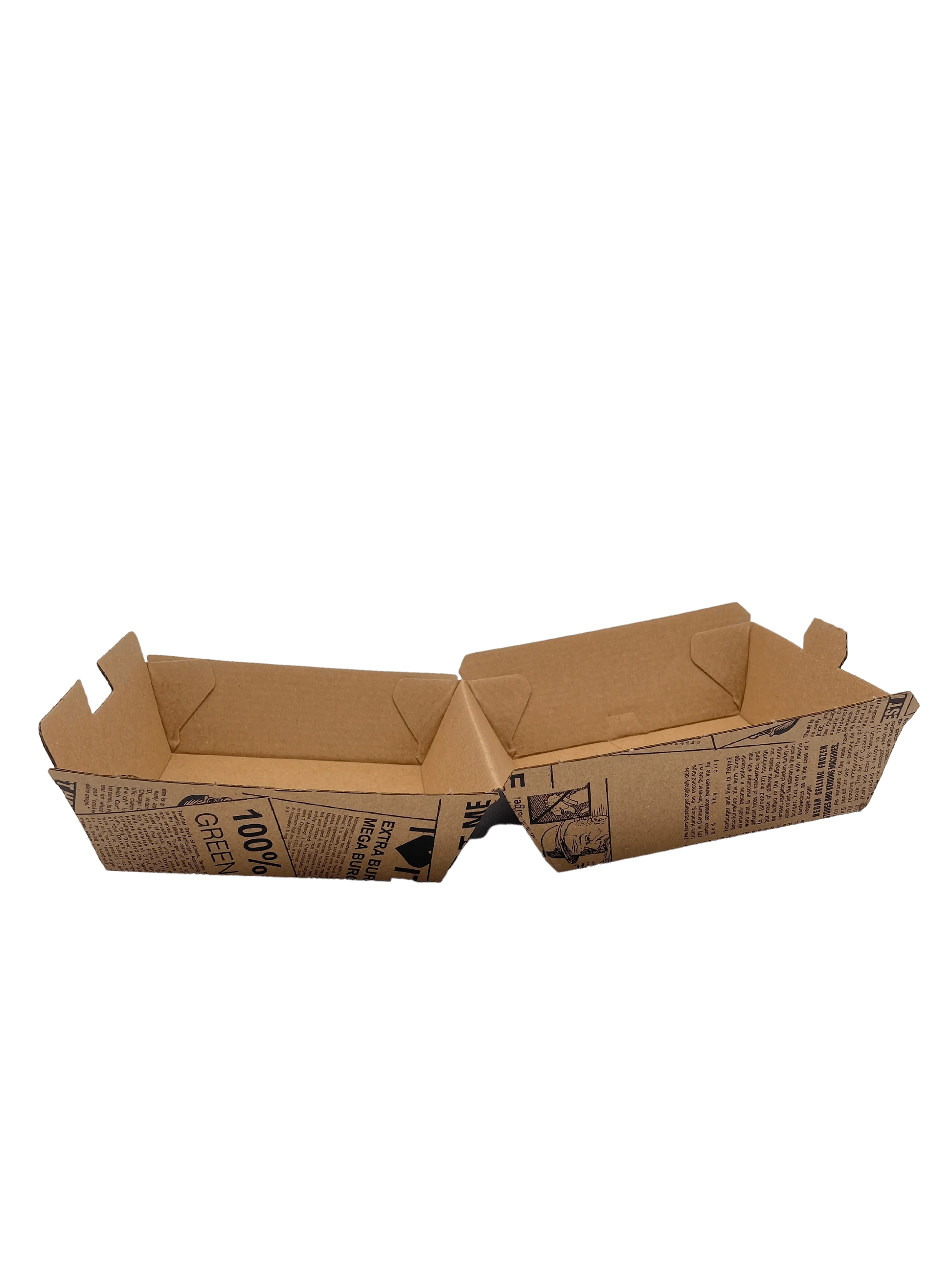 Hamburgerbox Newspaperstil