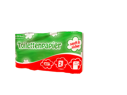 1 Palette Toilettenpapier 33 Beutel Wc Klopapier 2-lagig 250Blatt