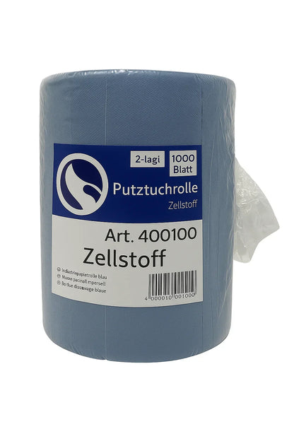 Putztuchrollen 2-lagig in Blau – Palette mit 60 Rollen für Industrie & Gewerbe