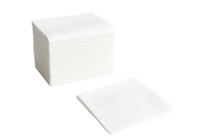Servietten 33x33 cm | 1-lagig | 1/4 Falz | Hochweiß Zellstoff | 10x400 Stück