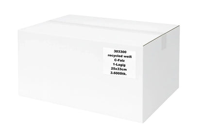 C-Falz Handtuchpapier 1-lagig Recycling | 3.600 Blatt | 25×33 cm