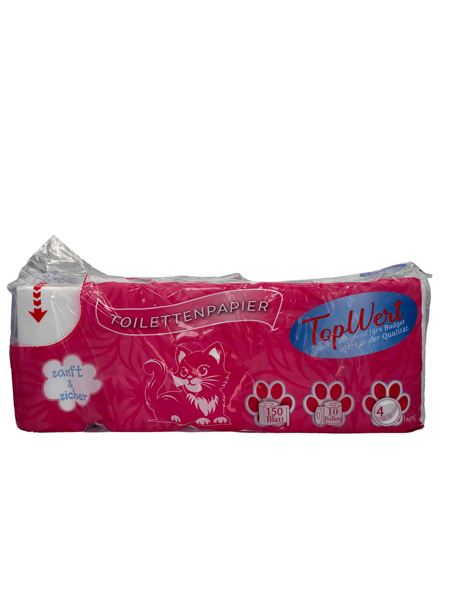Toilettenpapier 4-lagig, 200 Blatt 70 Rollen hochweiß WC Papier extra weich