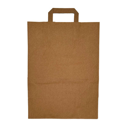 Papiertragetasche aus Kraftpapier Braun – Nachhaltig & Stabil (26+17x25 cm)