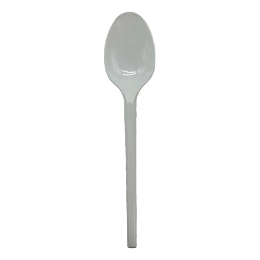 Mehrweg Plastiklöffel ca. 17cm aus PS Weiß und Transparent Lux 1000Stk.