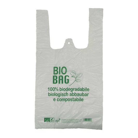 Bio Hemdchentragetaschen Tragetasche Tüten Handel 45cm, 48cm und 60cm 1000Stk.