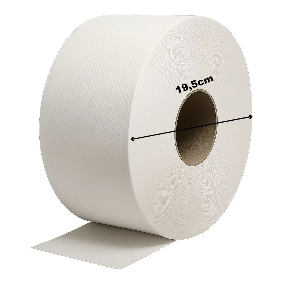 Mini Jumbo Toilettenpapier 2-lagig – 170 m, Ø 19,5 cm