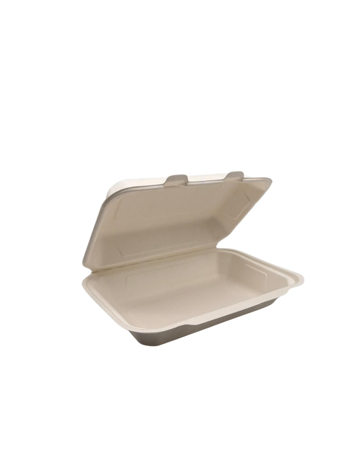 Bagasse Lunchbox 245x148x70 mm – Nachhaltige To-Go-Verpackung