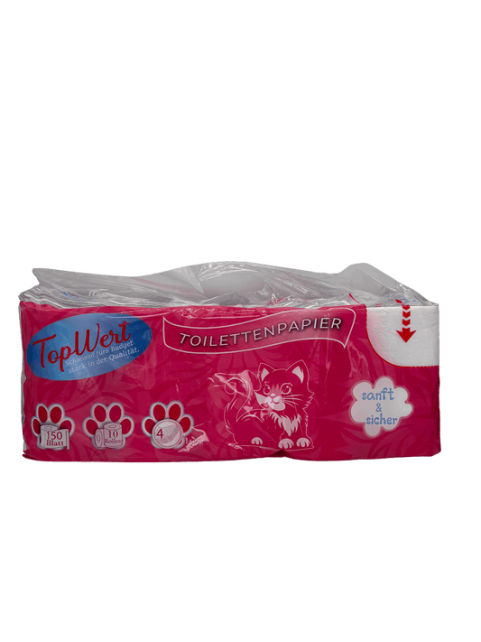 1 Palette Toilettenpapier 4-lagig 22x Beutel 150Blatt WC Papier Klopapier