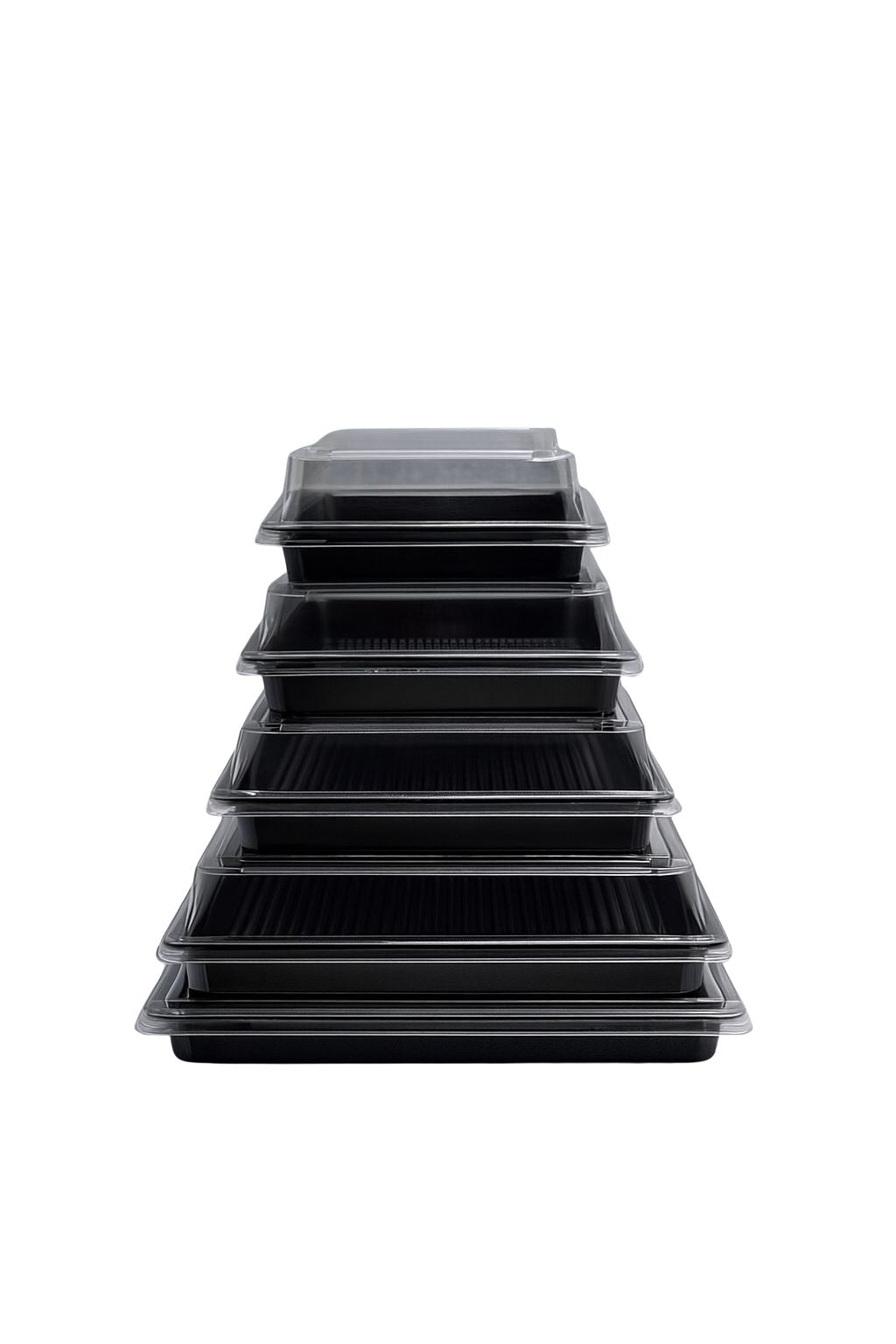 Detailaufnahme des sicheren Klicksystems der PET Sushi Box für auslaufsicheren Transport.