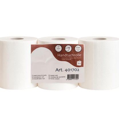 Handtuchrolle recycled mit Innenabwicklung unperforiert